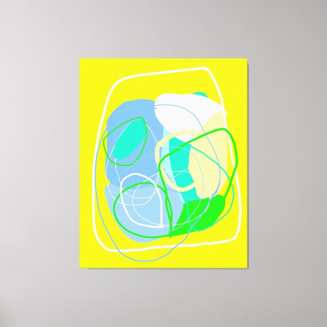 Em Tela Expressionista a negrito Impressão de Telas Estica (Frente)