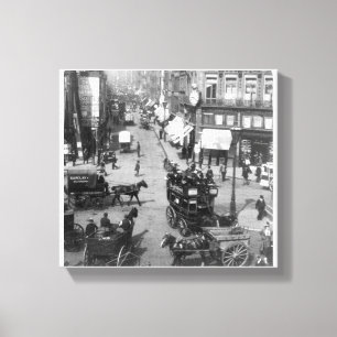 Em Tela Fleet Street impressão de Londres, Inglaterra do