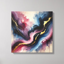 Em Tela Fluxo etéreo - Impressão Elegante de Abstrato Art