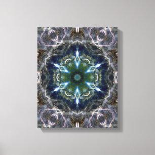Em Tela Folk Mandala - Impressão