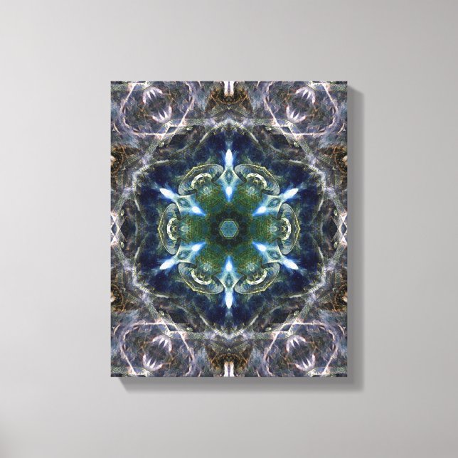 Em Tela Folk Mandala - Impressão (Frente)
