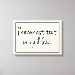 Em Tela Francês Tudo o que você precisa é impressão de tel