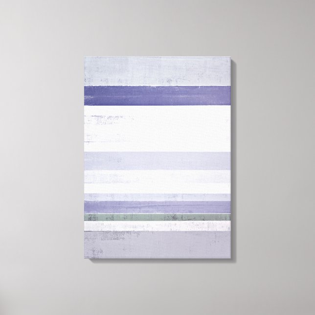 Em Tela 'Grape' Roxo e Cinza Abstrato Arte Impressão (Frente)