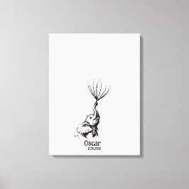 Em Tela Guia de impressão digital do chá de fraldas - Canv