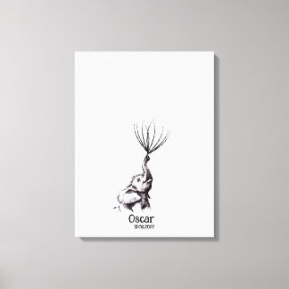 Em Tela Guia de impressão digital do chá de fraldas - Canv