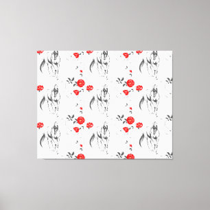 Em Tela Impressão Barroco sobre Cavalos