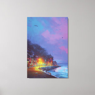 Em Tela Impressão da Aldeia de Fisher