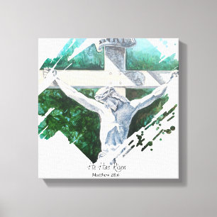 Em Tela Impressão da Bíblia Cruzada de Jesus Verso Fé
