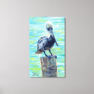 Em Tela impressão da Galeria "Pelican on a Pole"