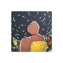 Impressão da moça africana Rhonda Patton