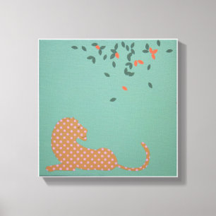 Em Tela Impressão da sala do bebê do leão