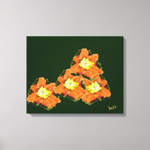 Em Tela Impressão da tela: Flores luminosas, dentro da Esc