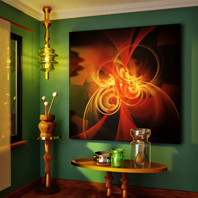 Em Tela Impressão de Abstrato de Arte da Manhã (Morning Magic Abstract Art Wrapped Canvas Print)