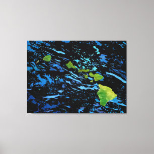 Em Tela Impressão de Abstrato de Arte das Ilhas Havaianas