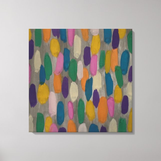 Em Tela Impressão de Abstrato de Arte do Rainha Day Brushs (Frente)