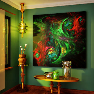 Em Tela Impressão de Abstrato de arte Gênesis