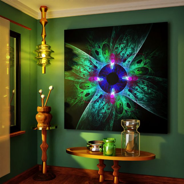 Em Tela Impressão de Abstrato de Ocultação (The Eye Abstract Art Wrapped Canvas Print)