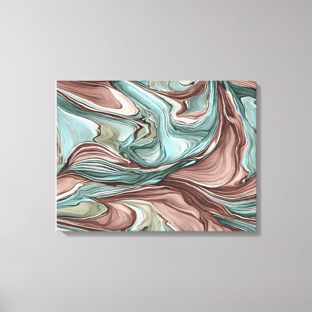 Em Tela Impressão de Abstrato de parede de cores giratória (Frente)