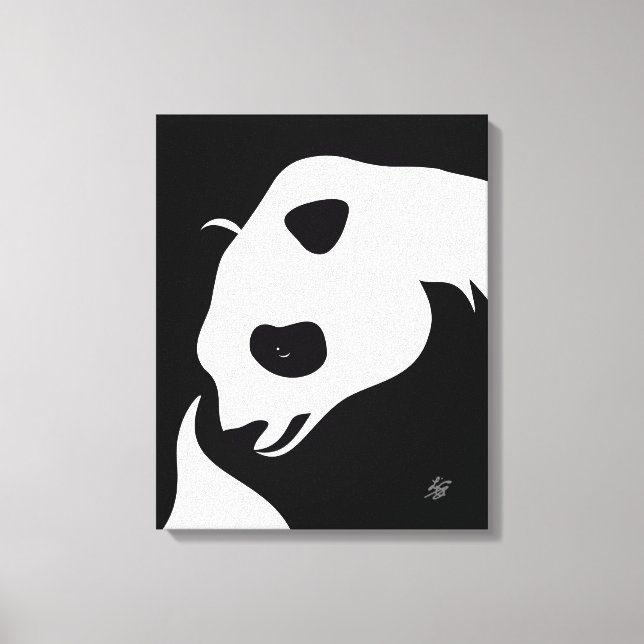 Em Tela Impressão de Abstrato gigante Panda (Frente)