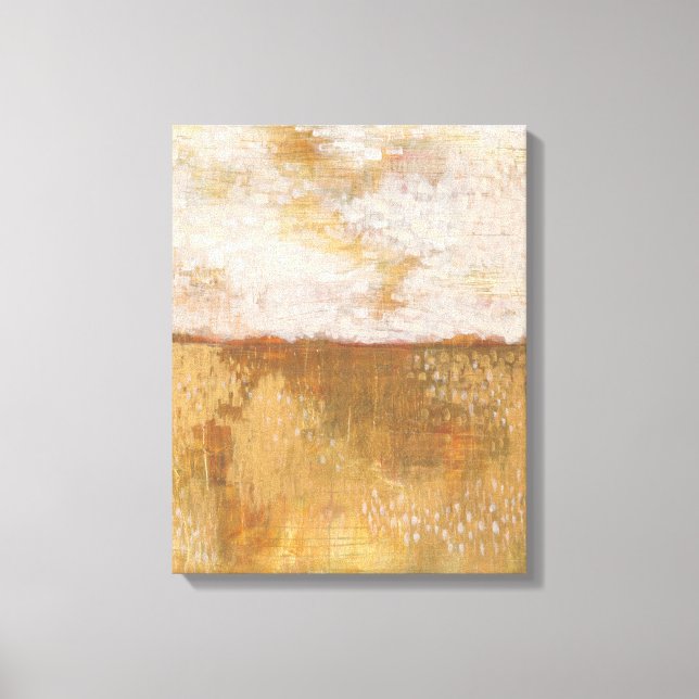 Em Tela Impressão de Abstrato horizontal âmbar | Melissa A (Frente)