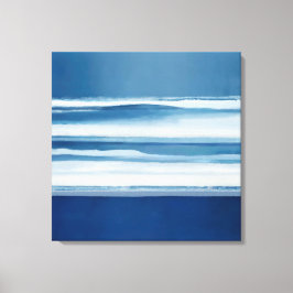 Em Tela Impressão de Abstrato Oceano Costeiro
