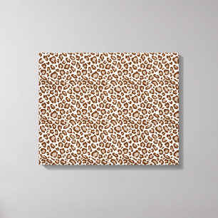 Em Tela Impressão de Animais Castanhos Leopardo