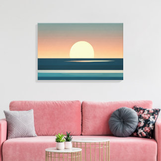 Em Tela Impressão de arte abstrata da Costa Ensolarada