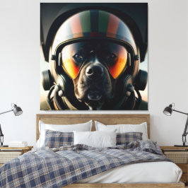 EM TELA IMPRESSÃO DE ARTE DE CACHORRO DA SÉRIE N.O 2