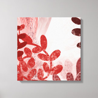 Em Tela Impressão de Arte de Movimento Floral Abstrato – D