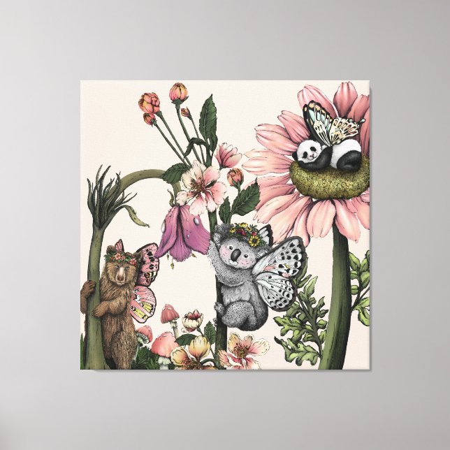 Em Tela Impressão de Arte de Muro Botânica das Fadas de Ur (Frente)