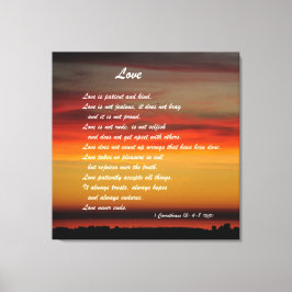 Em Tela impressão de Arte Personalizada "Amor" com 1 Corin