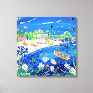 Em Tela Impressão de Arte: Puffin Days Tresco, Scilly Isle