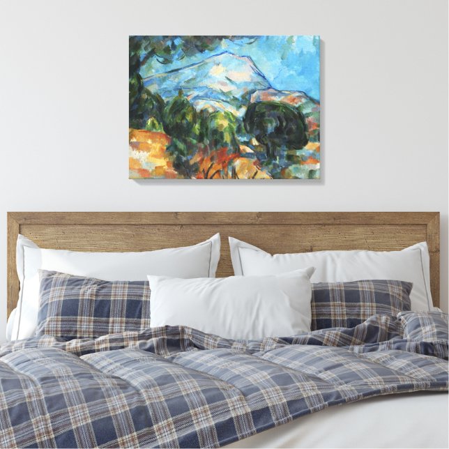 Em Tela Impressão de Arte Vintage Cezanne Monte Sainte-Vic (Insitu(Quarto))
