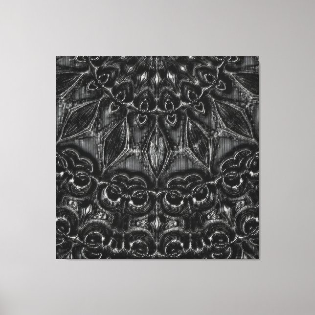 Em Tela Impressão de Carcarvão Mandala (Frente)