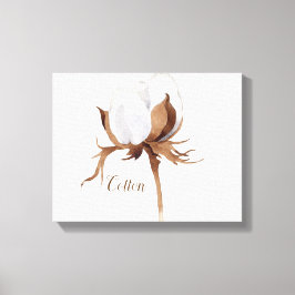 Em Tela Impressão de Cor d'água do Flor de Algodão