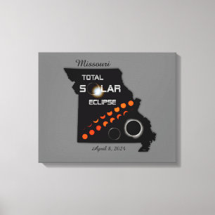 Em Tela Impressão de Eclipse Solar do Missouri