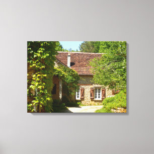Em Tela Impressão de "Farmhouse" francês e "Gite Canvas"