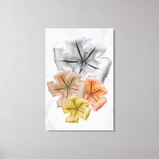 Em Tela Impressão de Flor de Cor Neutra | Impressão Floral