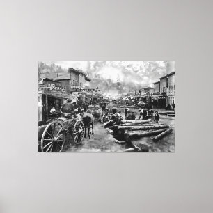 Em Tela Impressão de Foto DEADWOOD 1876