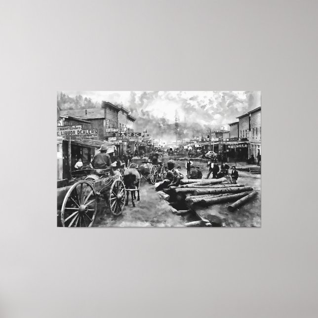 Em Tela Impressão de Foto DEADWOOD 1876 (Frente)