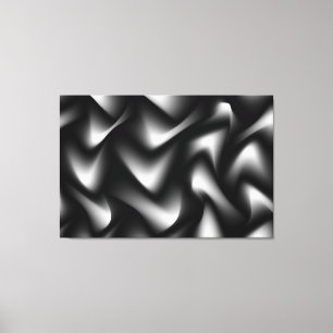 Em Tela Impressão de galeria de Abstrato preto e branco