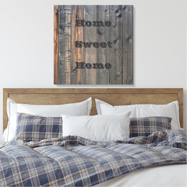 Em Tela Impressão de imagem de cerca de Redwood desgastada (Insitu(Quarto))