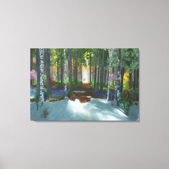 Em Tela Impressão de lona de longo dia (Frente)