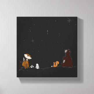 Em Tela Impressão de Lona Esticada Assista às Estrelas