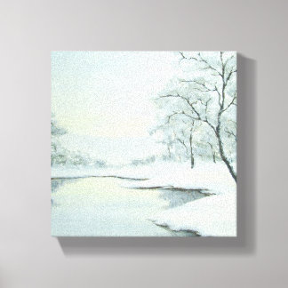 Em Tela Impressão de Paisagem de Inverno Icy