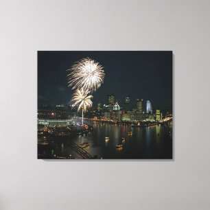 Em Tela Impressão de Parede de Pittsburgh RARE!-Canvas