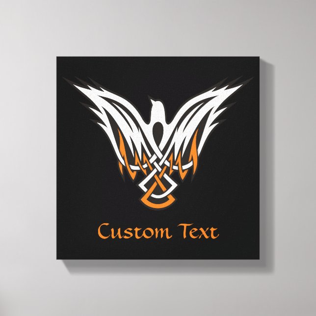 Em Tela Impressão de Pássaro Celta (Frente)