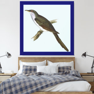 Em Tela Impressão de Pássaro Cuckoo Americano
