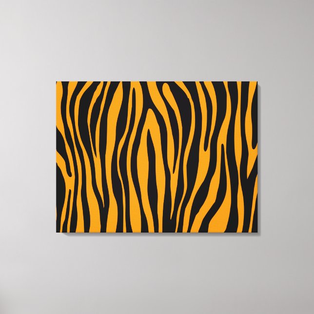 Em Tela Impressão de Princeton Orange Zebra (Frente)