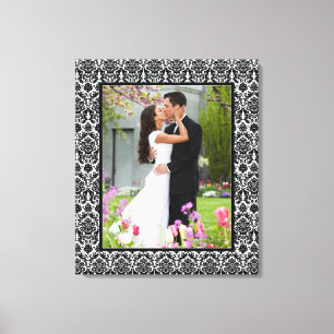 Em Tela Impressão de Quadro de Fotografia de Damasco Preto